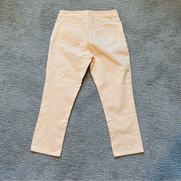 J. Jill Peach Authentic Fit Stretch Crop Jean size 4 - Picture 2 of 5